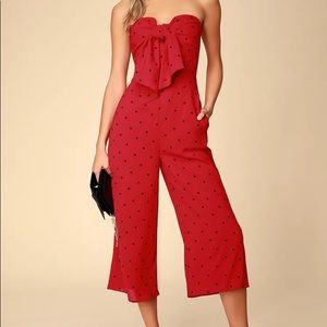 Lulus Red Jumpsuit